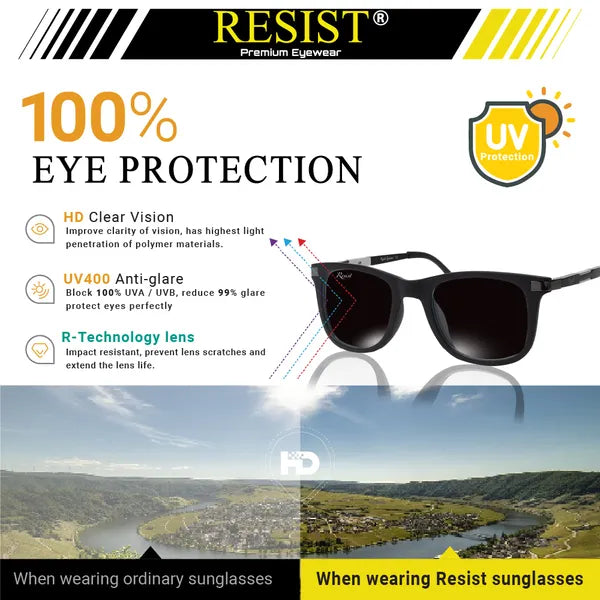 UV Protected Black Wayfarer Sunglasses For Men & Women- FunkyTradition