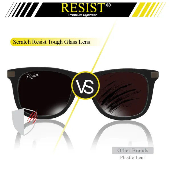 UV Protected Black Wayfarer Sunglasses For Men & Women- FunkyTradition