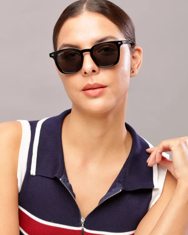 UV Protected Black Wayfarer Sunglasses For Men & Women- FunkyTradition