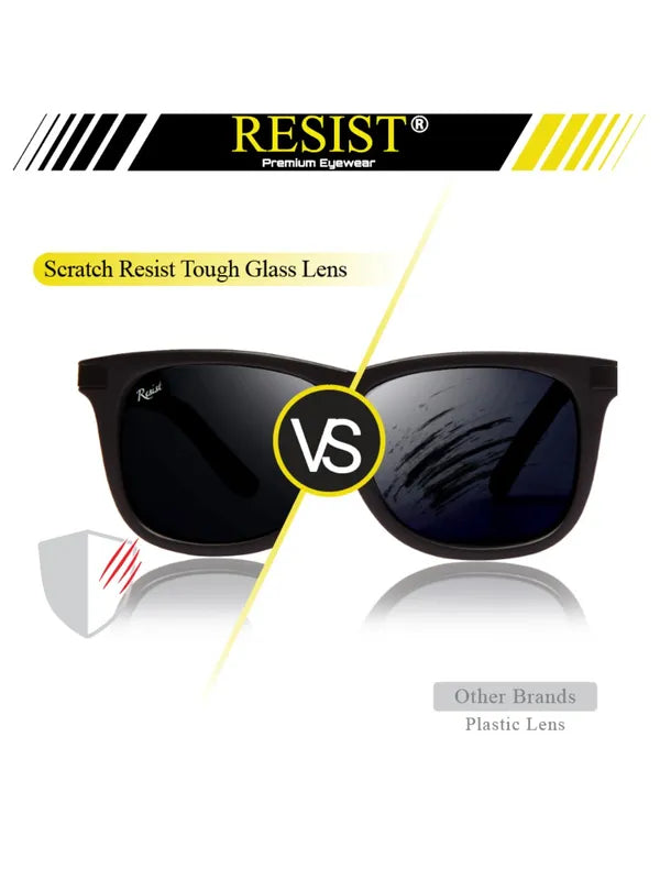 UV Protected Black Wayfarer Sunglasses For Men & Women- FunkyTradition