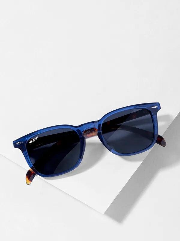 UV Protected Blue Black Wayfarer Sunglasses For Men & Women- FunkyTradition