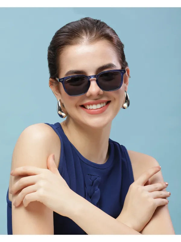 UV Protected Blue Black Wayfarer Sunglasses For Men & Women- FunkyTradition