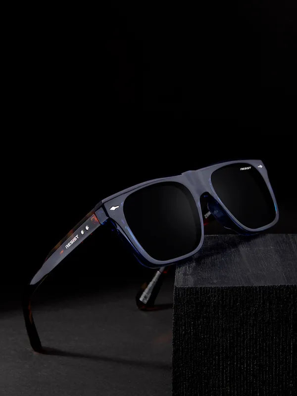 UV Protected Blue Tiger Black Wayfarer Sunglasses For Men & Women- FunkyTradition