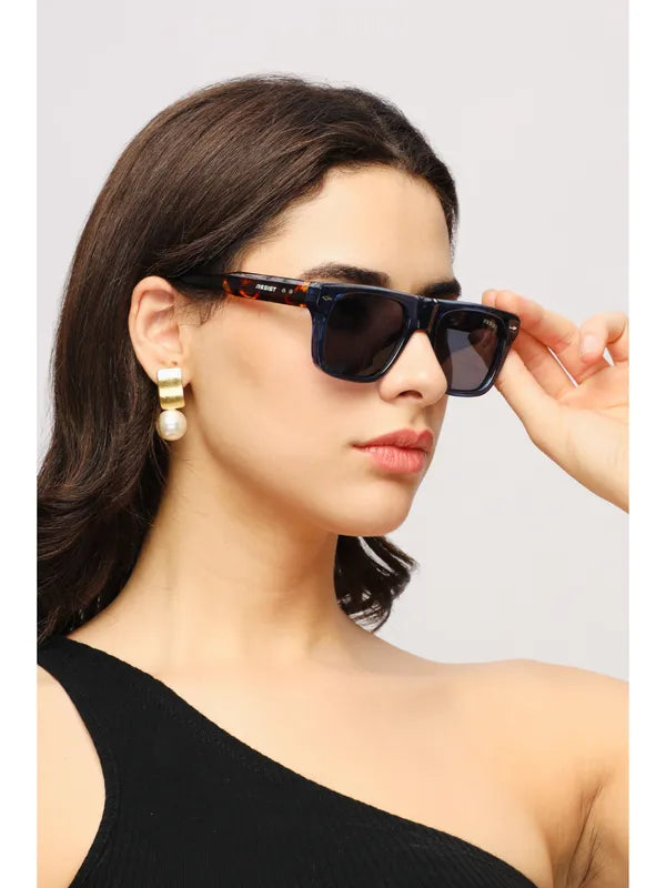 UV Protected Blue Tiger Black Wayfarer Sunglasses For Men & Women- FunkyTradition