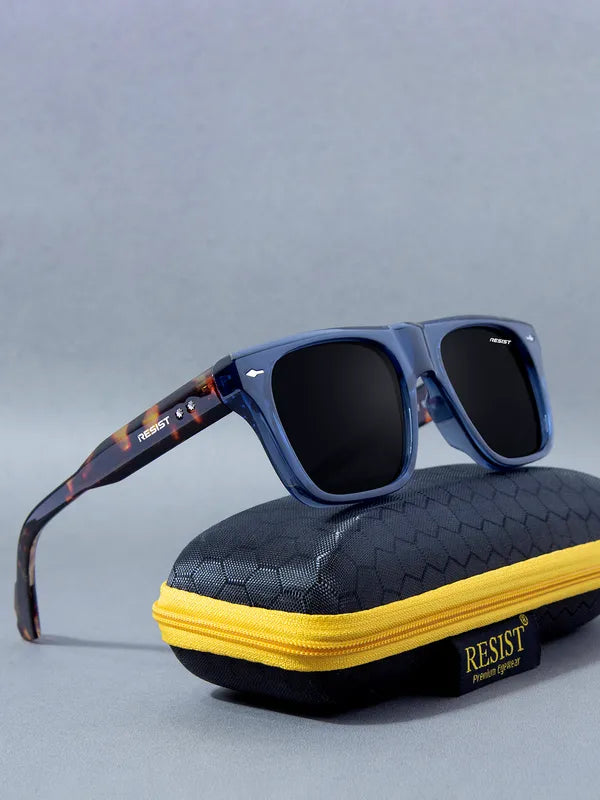 UV Protected Blue Tiger Black Wayfarer Sunglasses For Men & Women- FunkyTradition
