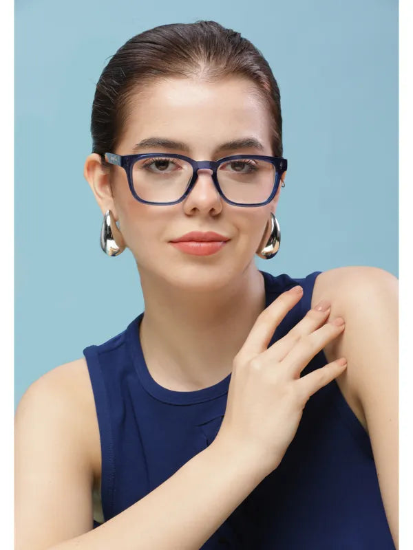 UV Protected Blue Tiger Clear Wayfarer Sunglasses For Men & Women- FunkyTradition
