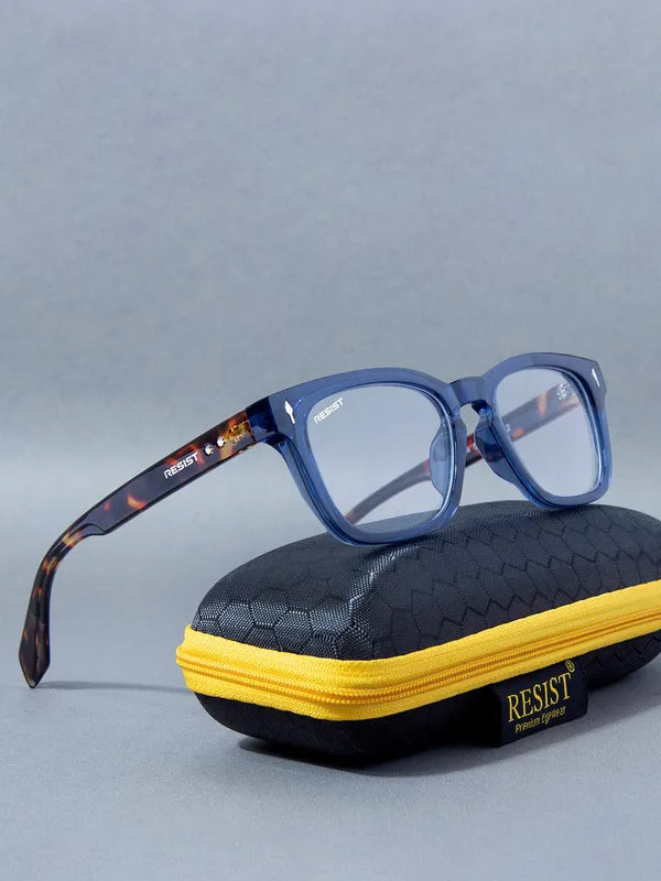 UV Protected Blue Tiger Clear Wayfarer Sunglasses For Men & Women- FunkyTradition