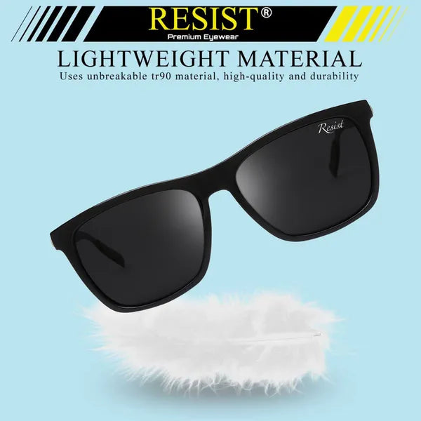UV Protected Grey Black Wayfarer Sunglasses For Men & Women- FunkyTradition