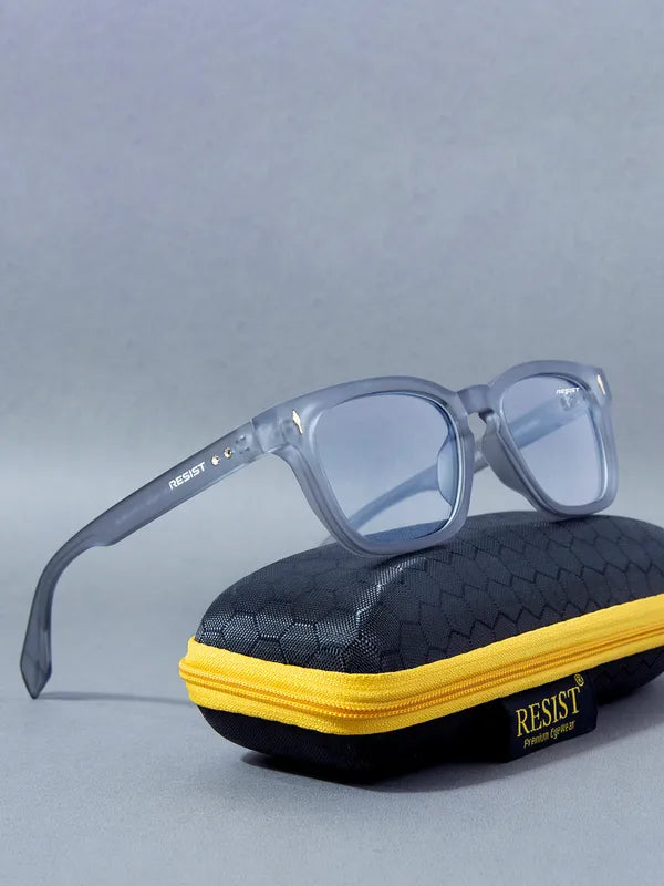UV Protected Grey Clear Wayfarer Transparent Sunglasses For Men & Women- FunkyTradition