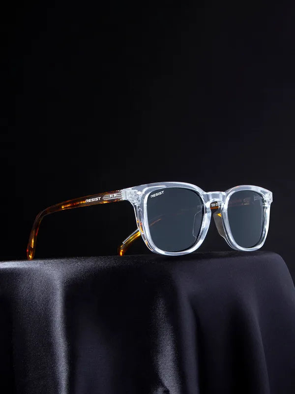 UV Protected White Black Wayfarer Sunglasses For Men & Women- FunkyTradition