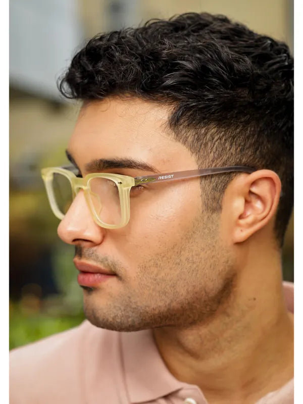 UV Protected Yellow Grey Clear Wayfarer Sunglasses For Men & Women- FunkyTradition