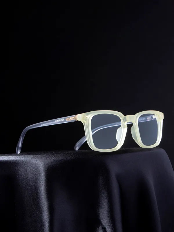 UV Protected Yellow Grey Clear Wayfarer Sunglasses For Men & Women- FunkyTradition
