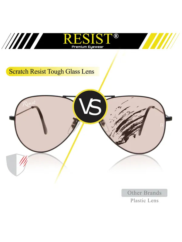 UV Protected Black Pink Night Vision Aviator Sunglasses for Men and Women- FunkyTradition