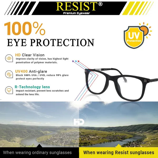 Photochromic and UV Protected Black Wayfarer Sunglasses For Men & Women- FunkyTradition