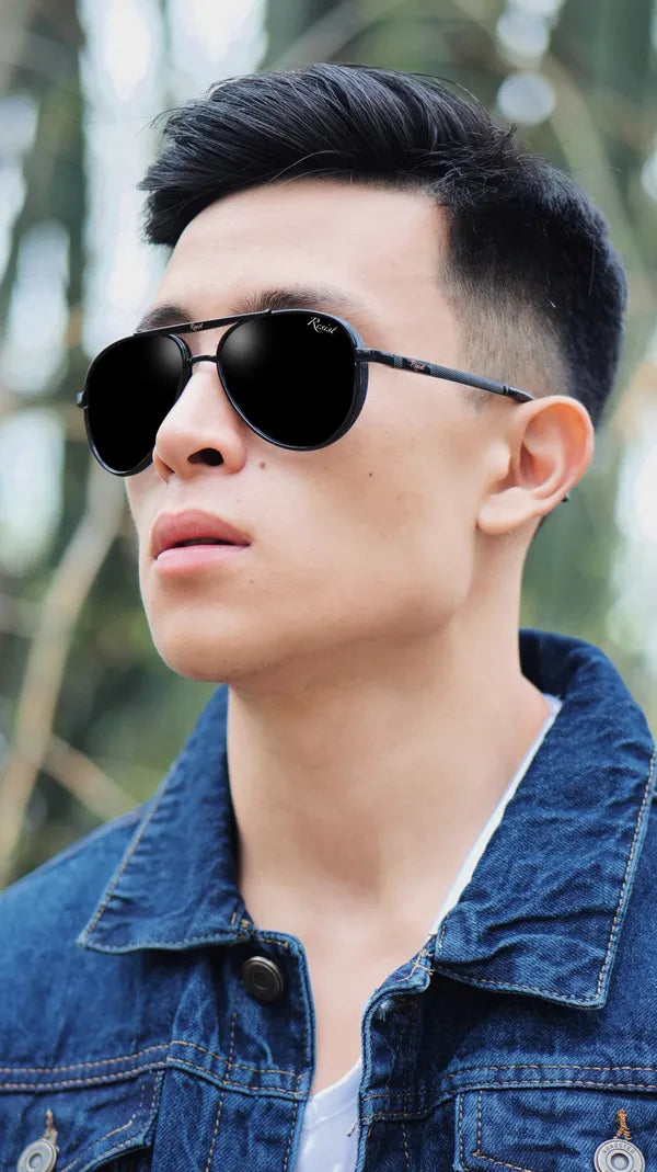 UV Protected Black Wayfarer Sunglasses For Men & Women- FunkyTradition