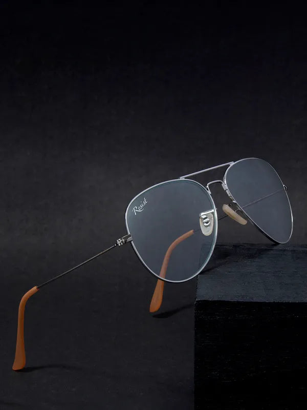 UV Protected Silver Photochromic Day Night Aviator Sunglasses for Men and Women- FunkyTradition