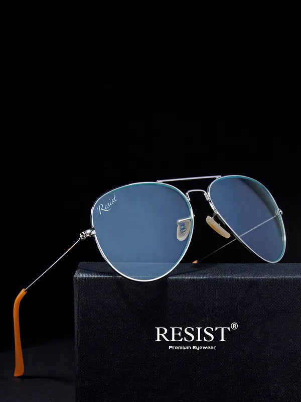 UV Protected Silver Photochromic Day Night Aviator Sunglasses for Men and Women- FunkyTradition