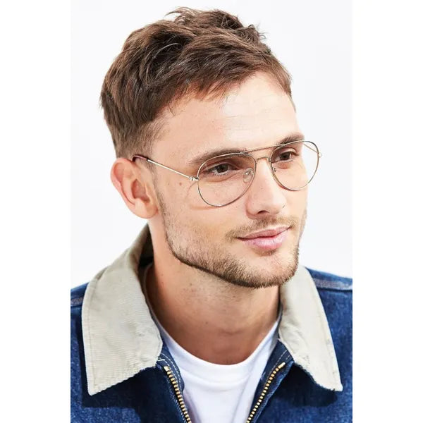 UV Protected Silver Photochromic Day Night Aviator Sunglasses for Men and Women- FunkyTradition