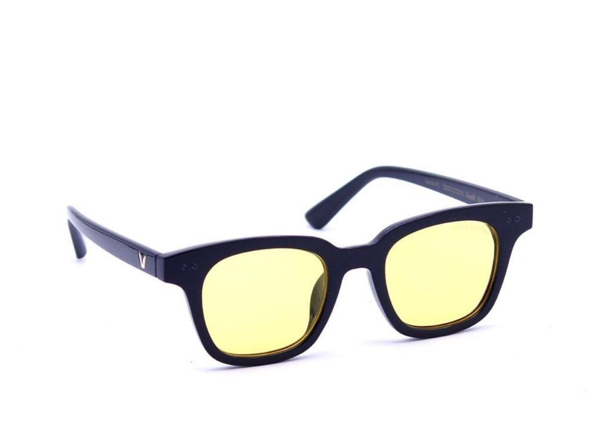 FunkyTradition Stylish Yellow Monster Wayfarer Sunglasses