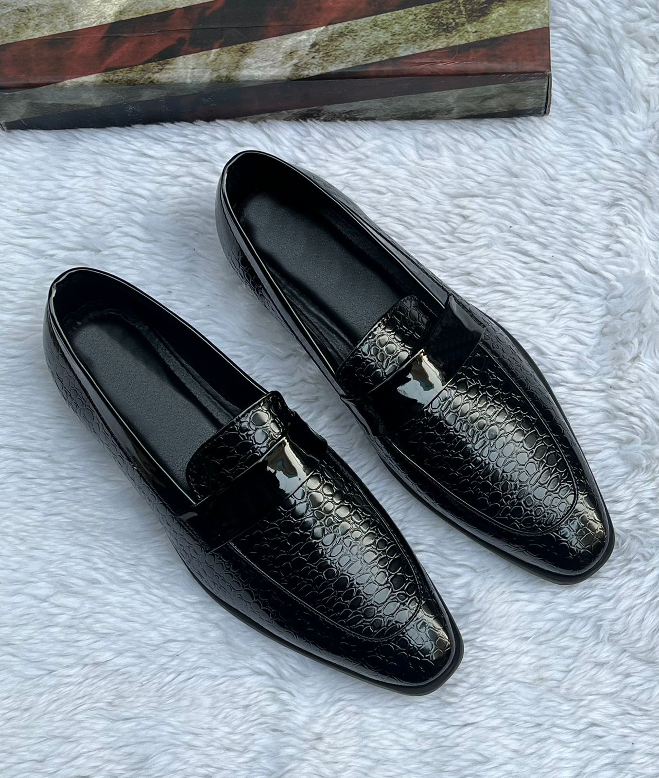 FunkyTradition Men Black Colour Outdoor Formal Casual Ethnic Loafer