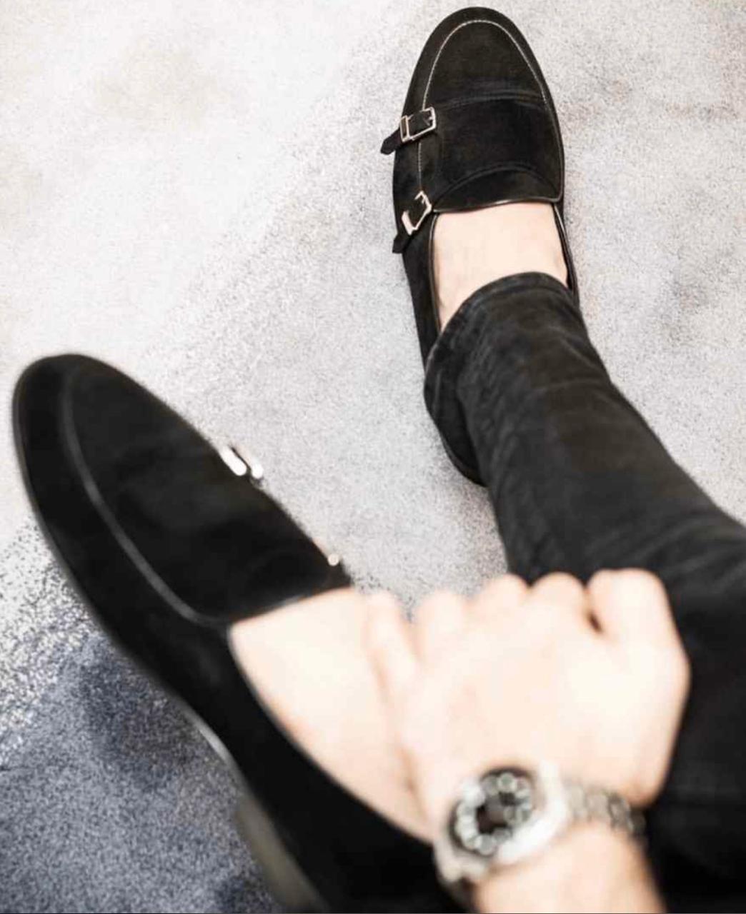 Stylish Men Suede Shoes Fashion Business And Partywear Loafer -FunkyTradition