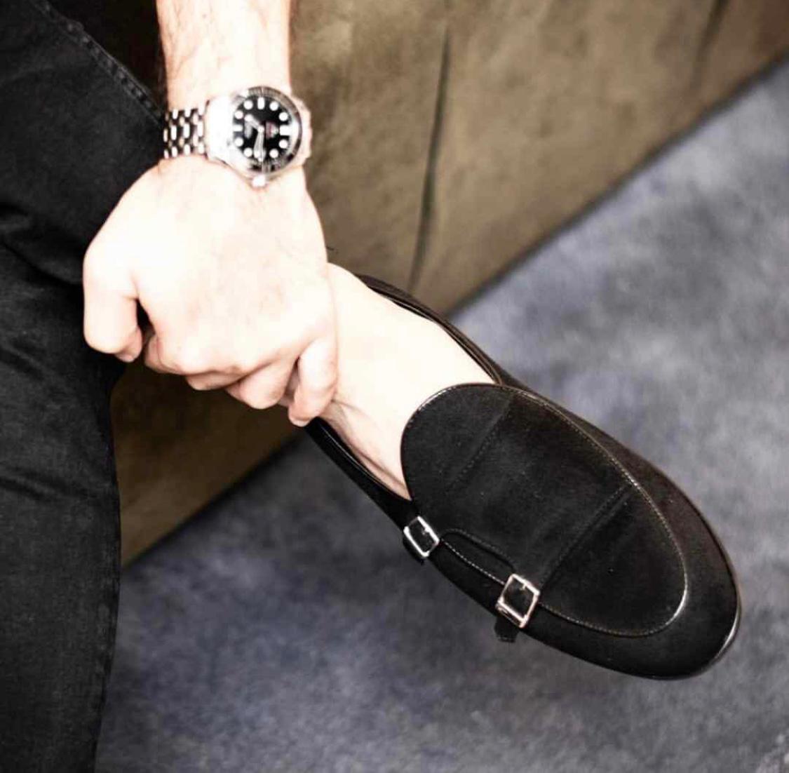 Stylish Men Suede Shoes Fashion Business And Partywear Loafer -FunkyTradition