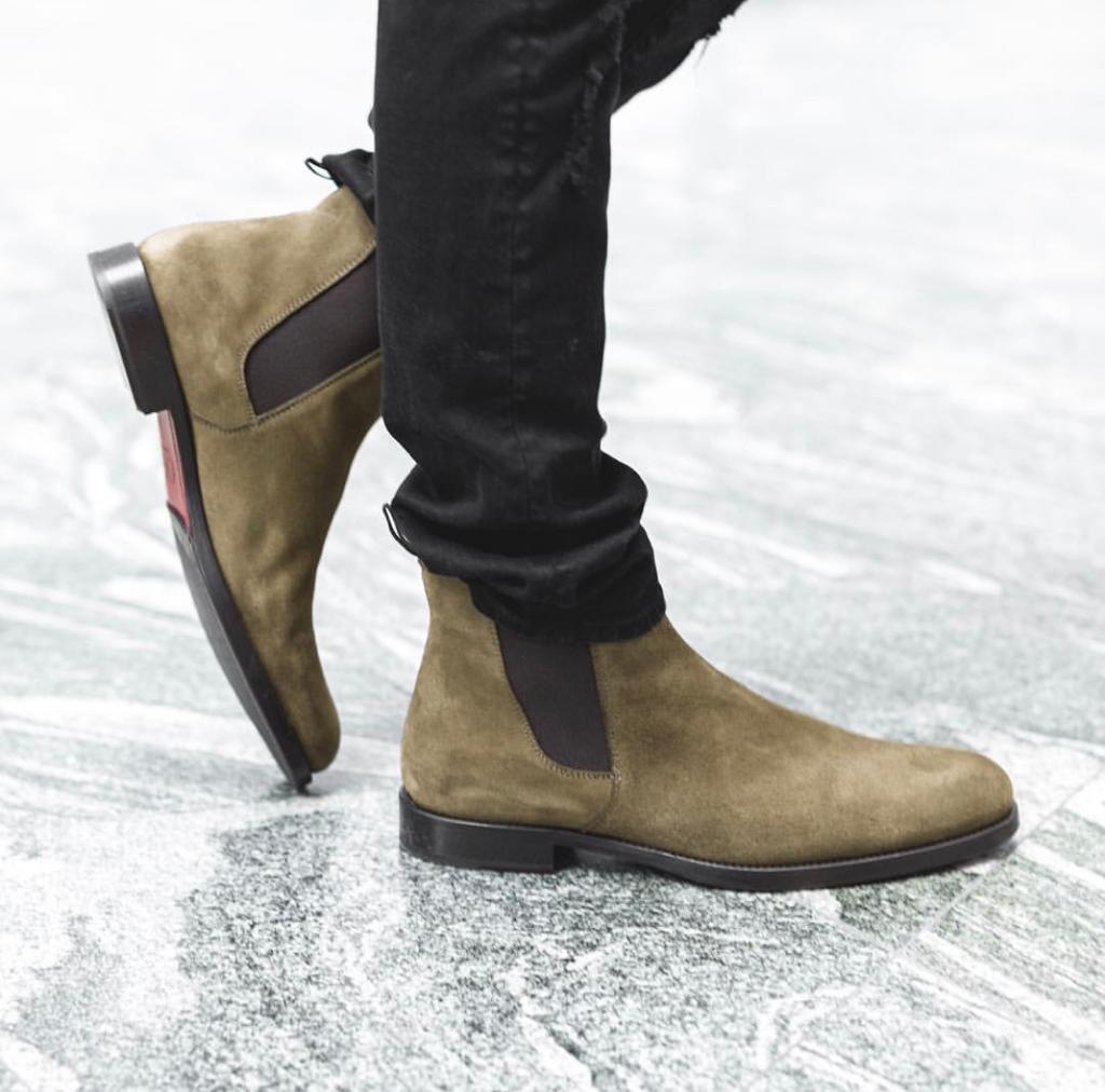 Stylish Valvet Pattern Casual Boots for Men - FunkyTradition