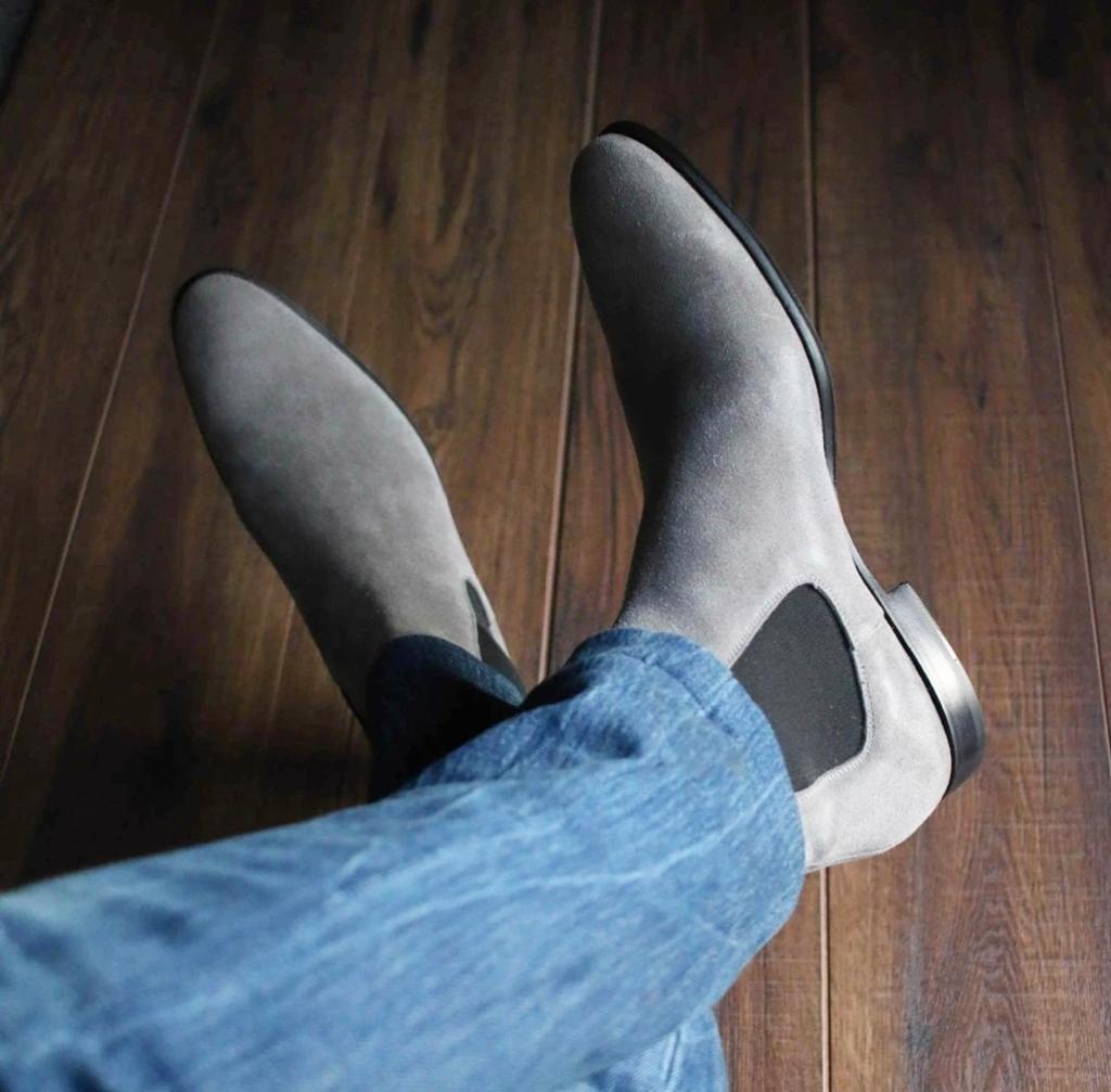 Stylish Valvet Pattern Casual Boots for Men - FunkyTradition