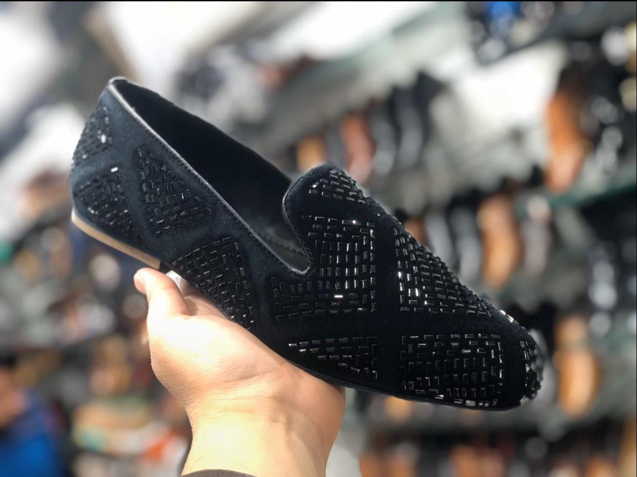 Stylish Studded Moccasins Mens Fashion wedding rivet Leather High Quality Slip On Flats Loafers