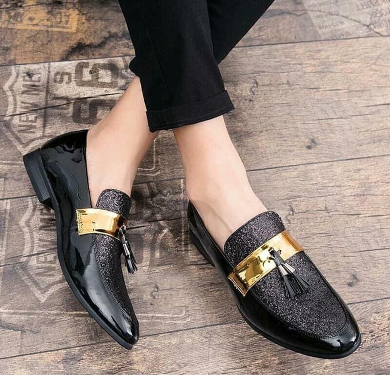 Stylish Suede Loafer Shoes For Party and Wedding Occasion - FunkyTradition