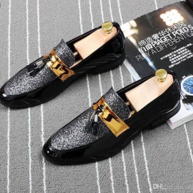 Stylish Suede Loafer Shoes For Party and Wedding Occasion - FunkyTradition