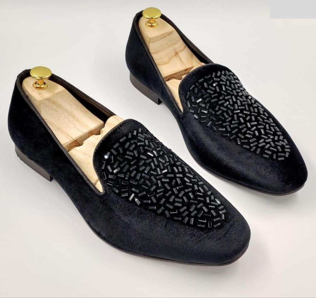 Arrival Fashion Studded Suede Loafer Shoes For Partywear And Casualwear - FunkyTradition
