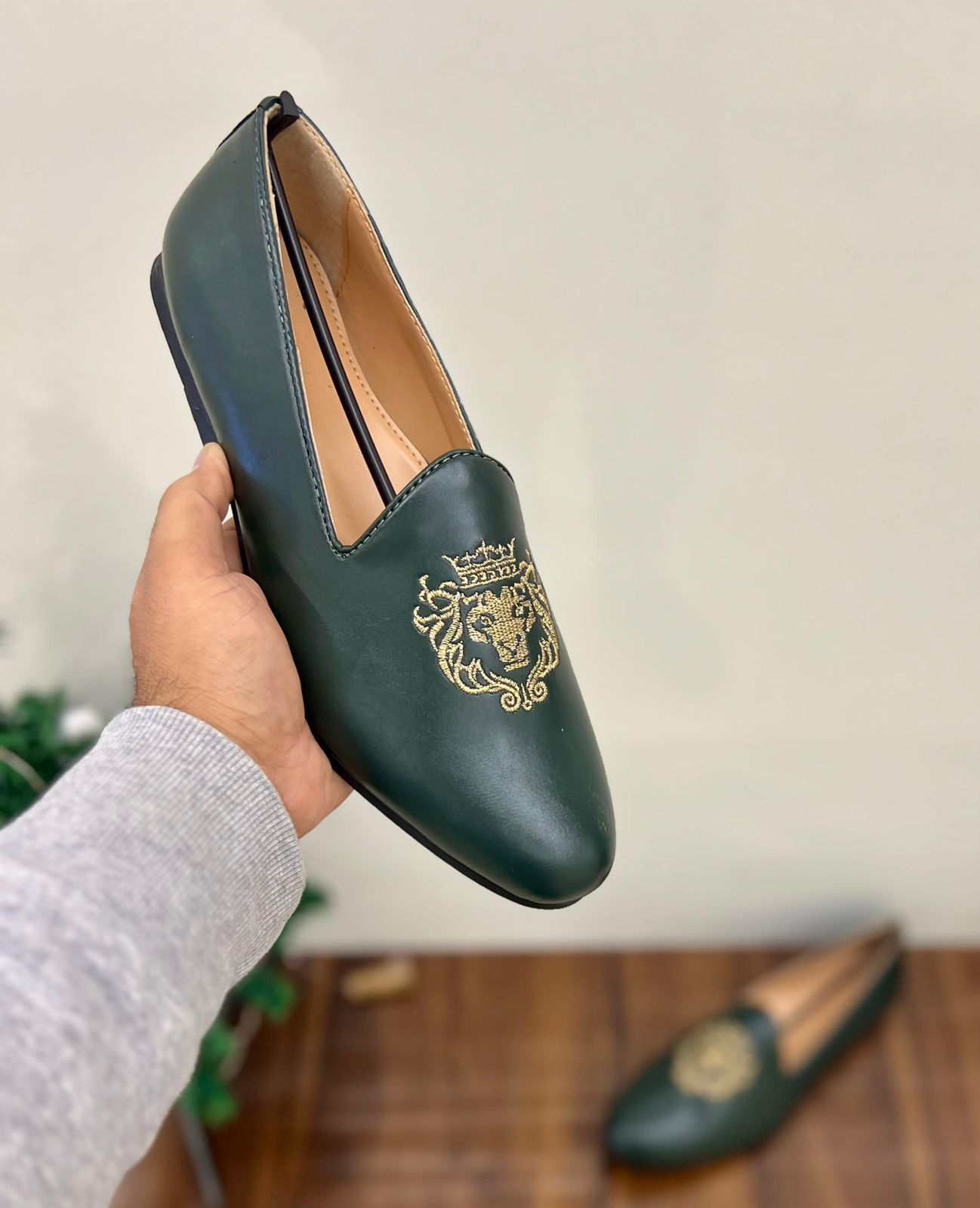 FunkyTradition Stylish Glamourous Hand Embroidered MOJRI Loafers Casual And Party Wear Shoes For Men