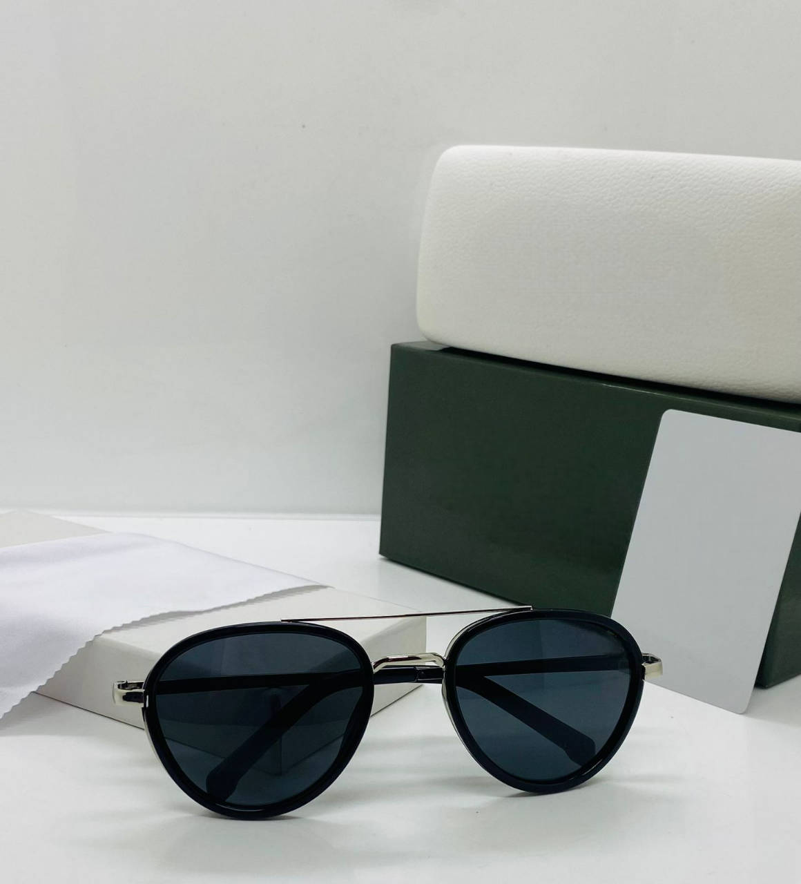 Luxury Black Aviator Sunglasses for Men | Shah Rukh Khan Inspired Classic Shades