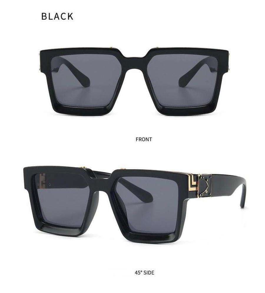 Stylish Square Black Vintage Sunglasses For Men And Women-FunkyTradition