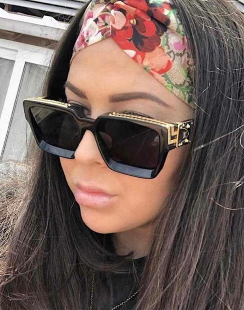 Stylish Square Black Vintage Sunglasses For Men And Women-FunkyTradition