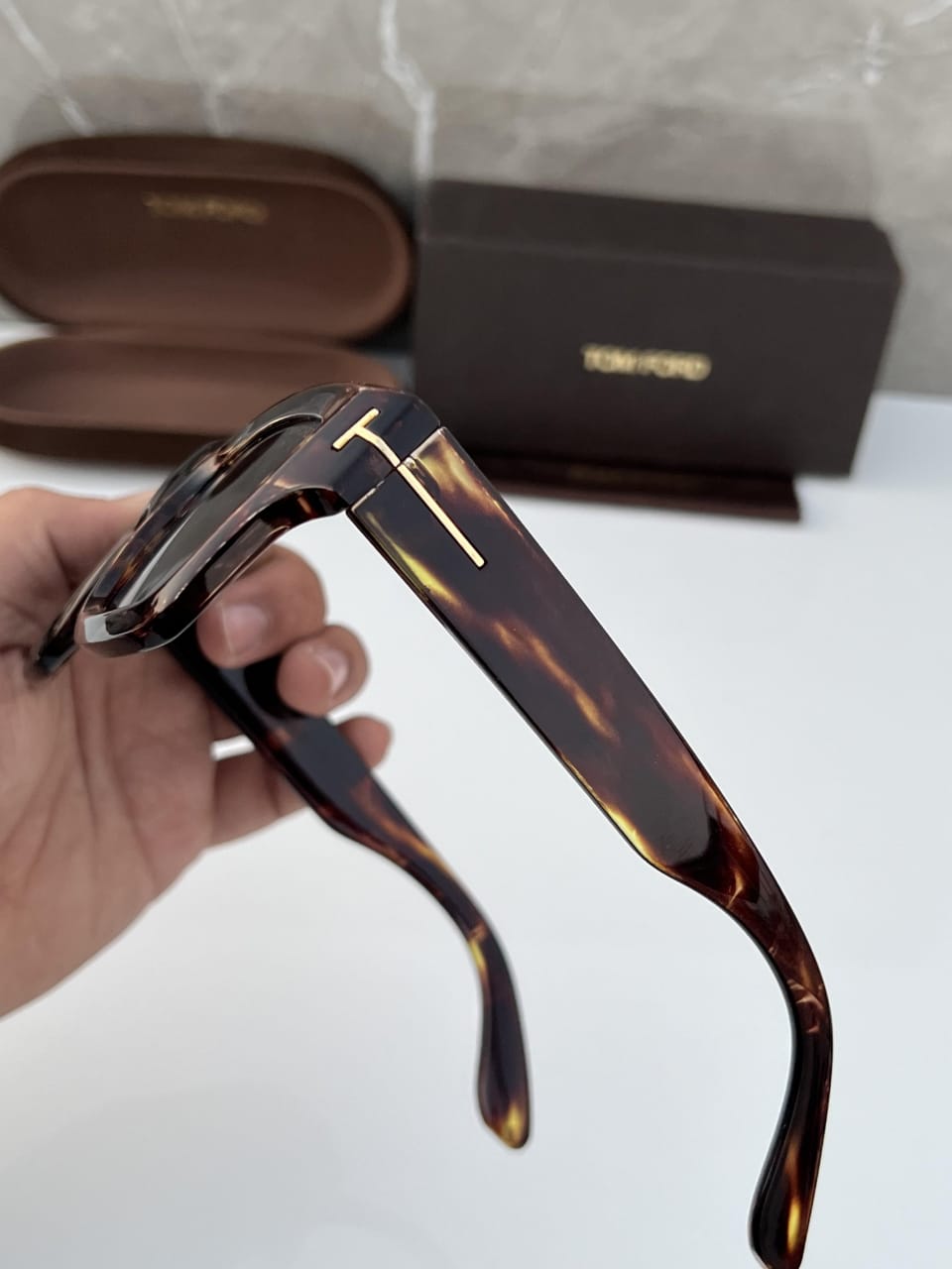 Premium Oversized Square Sunglasses with Gold Detailing In Clear, Yellow and Blue Lens – As Worn by Bobby Deol