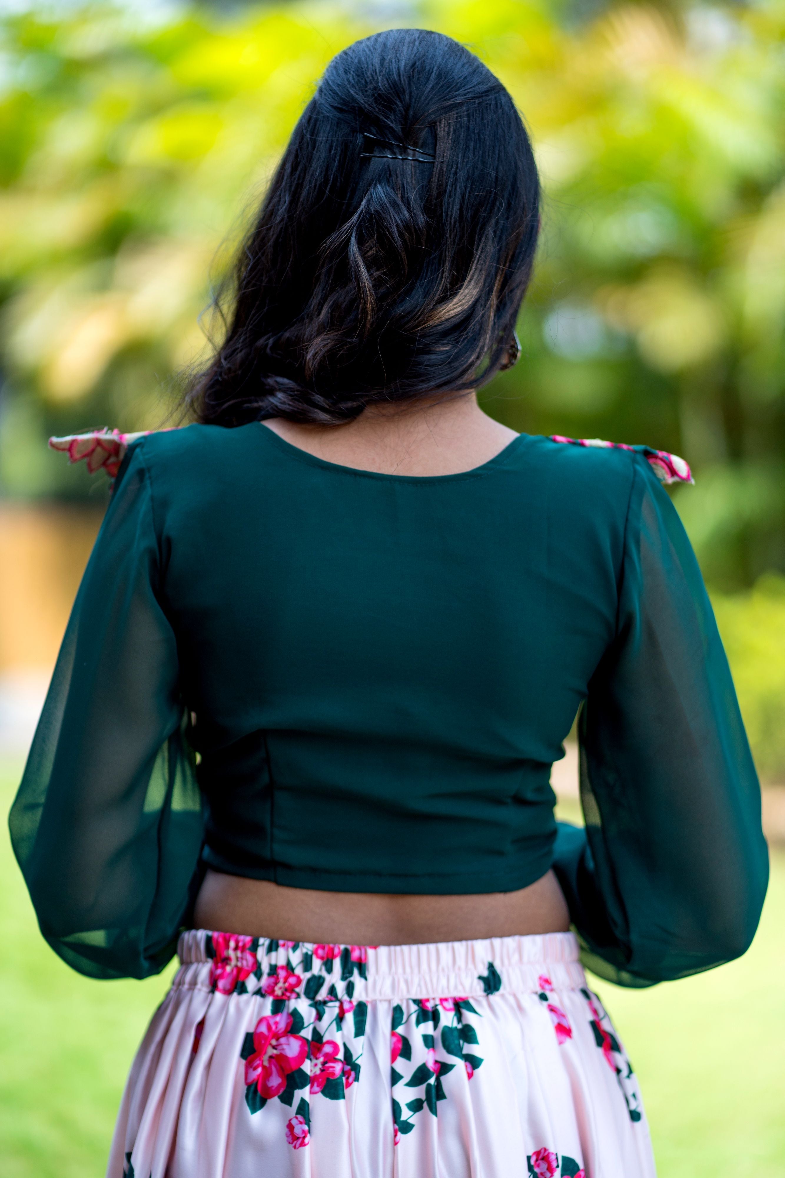 Women Embroidered Designer Top With Floral Printed Palazzo For Party and Office Wear- Adiba Fashion