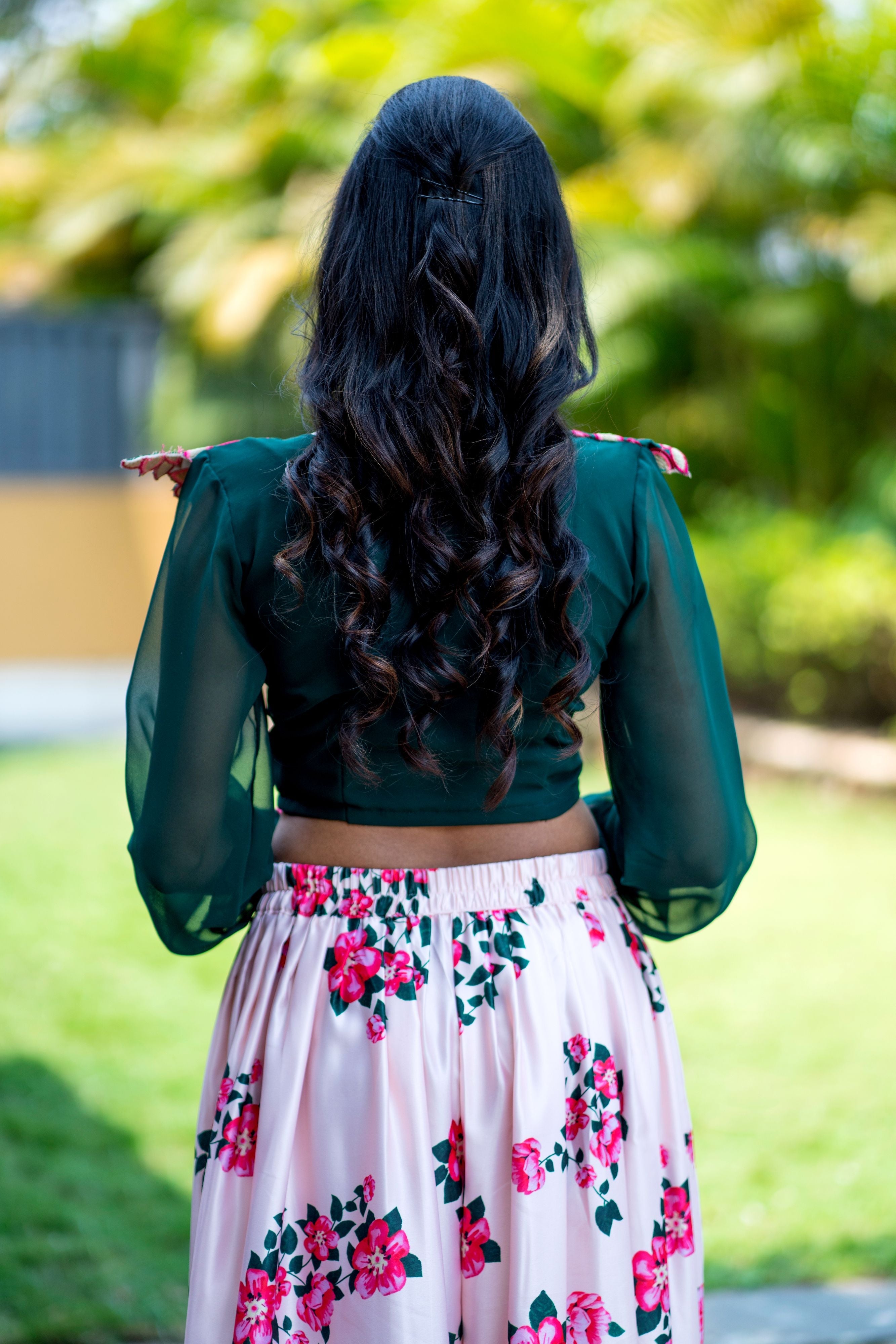 Women Embroidered Designer Top With Floral Printed Palazzo For Party and Office Wear- Adiba Fashion