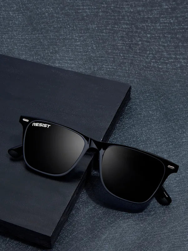 UV Protected Black Wayfarer Sunglasses For Men & Women- FunkyTradition