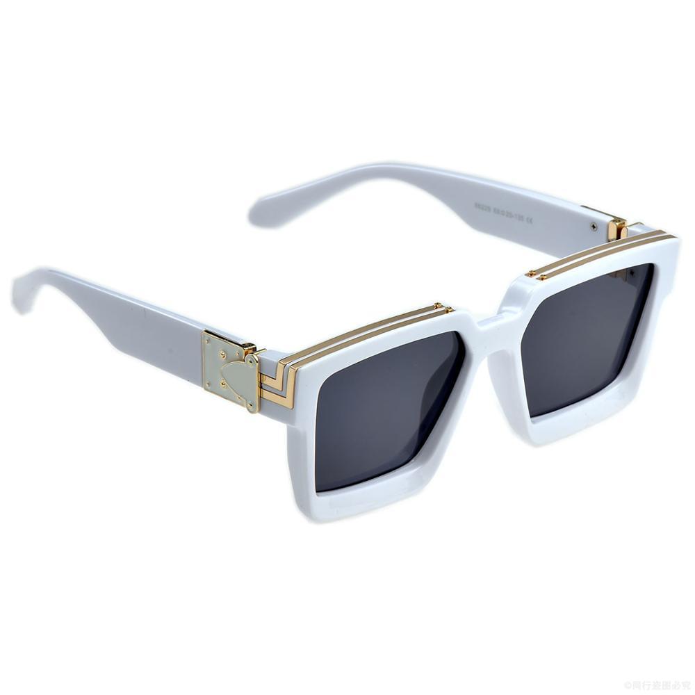 Badshah Oversized White Sunglasses For Men And Women-FunkyTradition Store - FunkyTradition