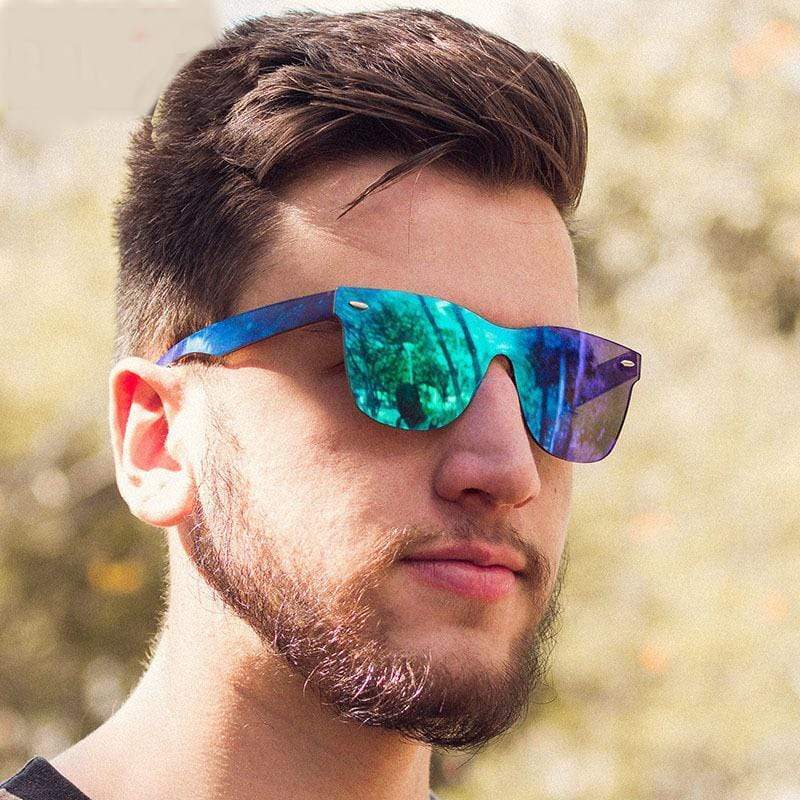 Blaze Rimless Wayfarer Sunglasses For Men And Women -FunkyTradition - FunkyTradition