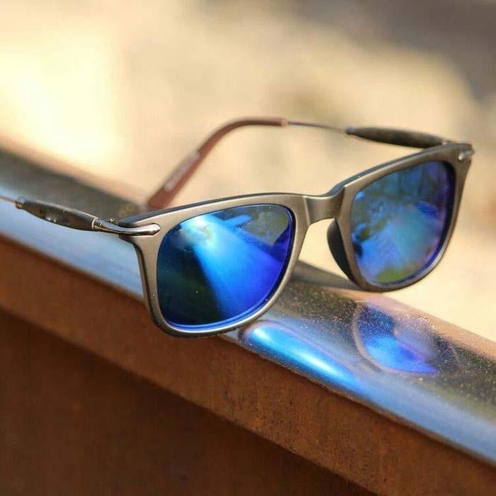 Blue Square Lightweight Comfortable Sunglasses For Men and Women-FunkyTradition - FunkyTradition