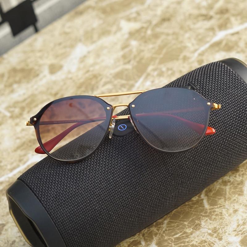 Brown And Gold R4292 Round Unisex Sunglasses For Men And Women-FunkyTradition - FunkyTradition
