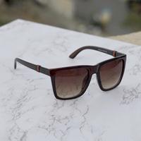 Brown Square Retro Sunglasses For Men And Women-FunkyTradition - FunkyTradition