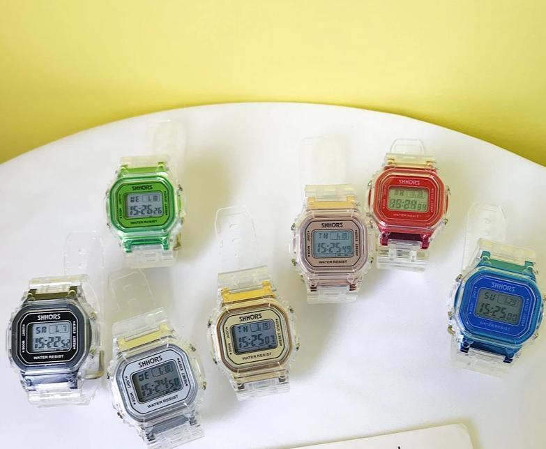 Casual Transparent Digital Sport Watch For Men And Women-FunkyTradition - FunkyTradition