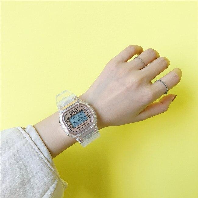 Casual Transparent Digital Sport Watch For Men And Women-FunkyTradition - FunkyTradition