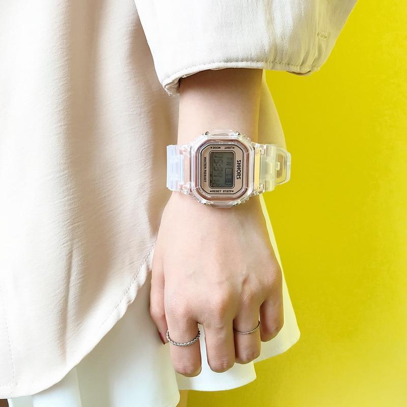 Casual Transparent Digital Sport Watch For Men And Women-FunkyTradition - FunkyTradition