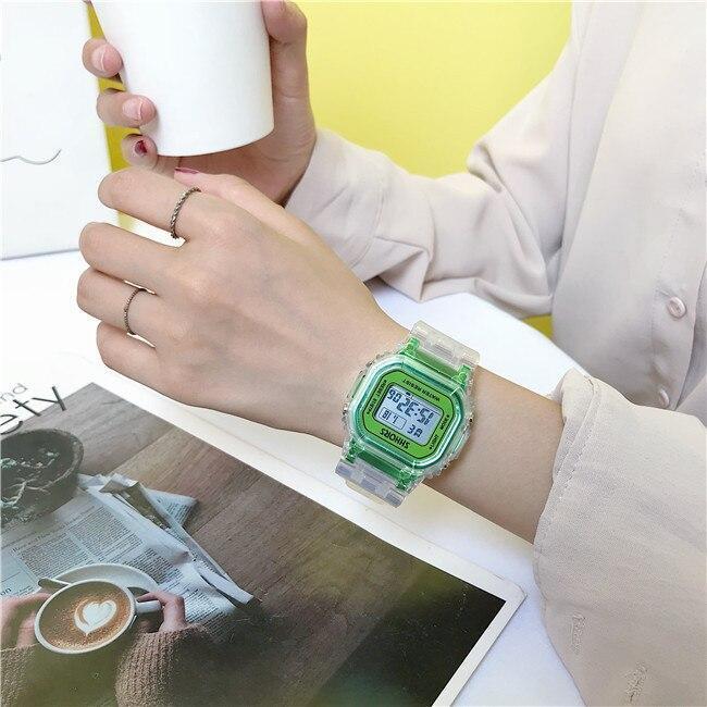 Casual Transparent Digital Sport Watch For Men And Women-FunkyTradition - FunkyTradition
