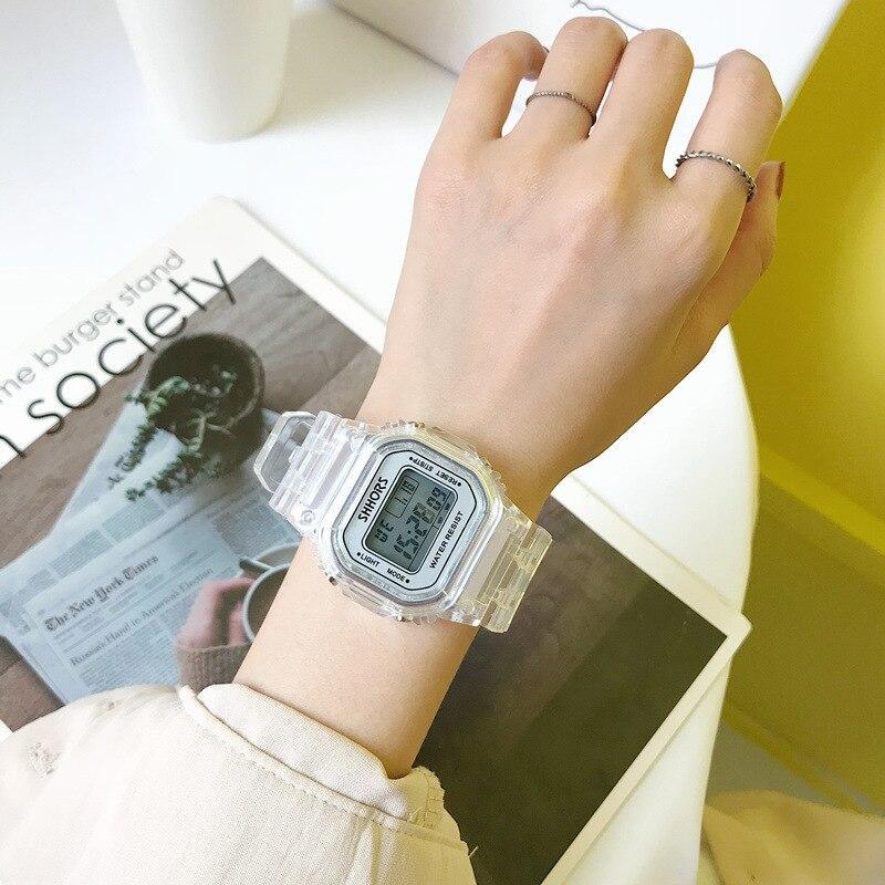 Casual Transparent Digital Sport Watch For Men And Women-FunkyTradition - FunkyTradition